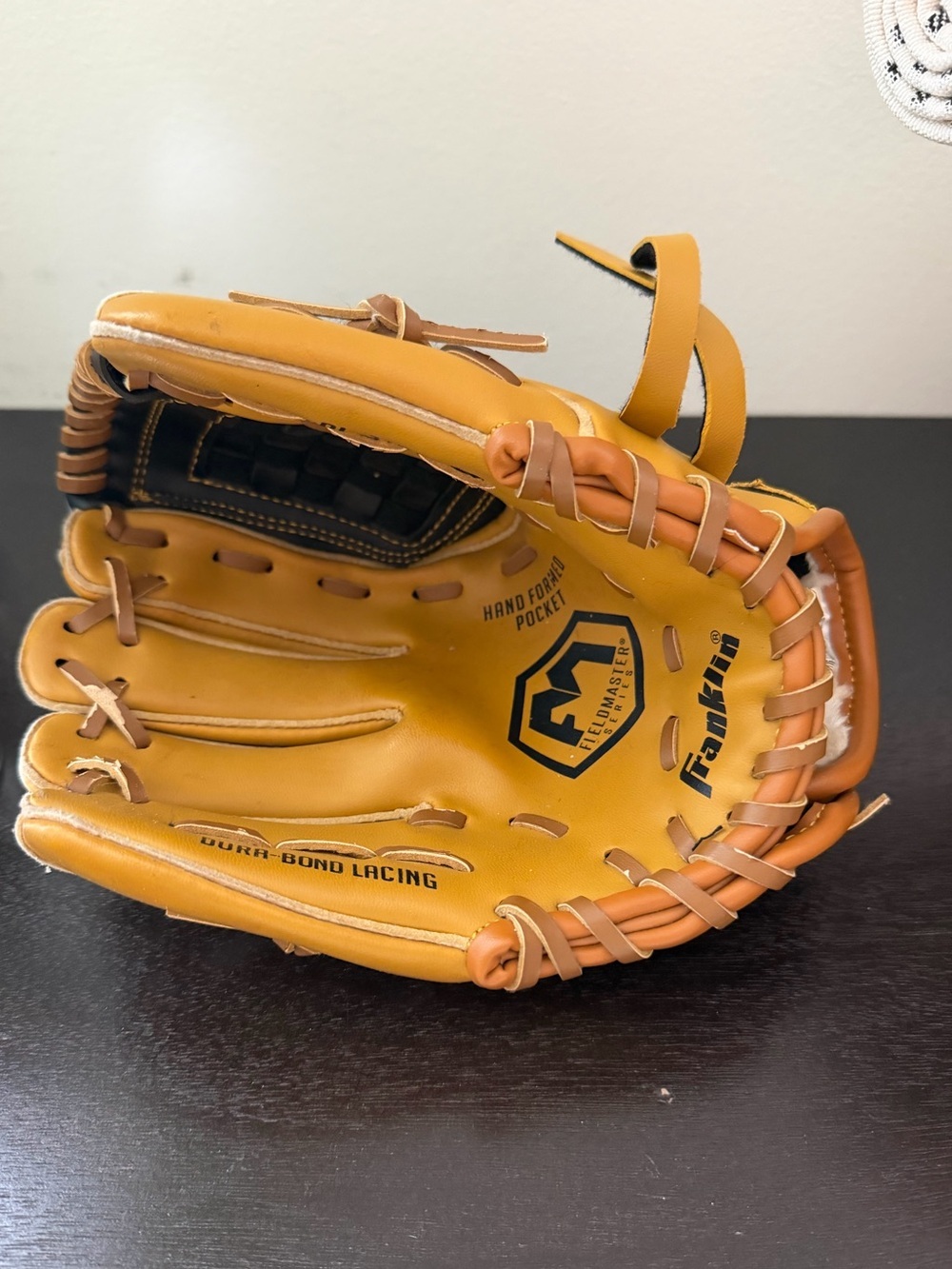Youth Tan Baseball Glove - Left Hand